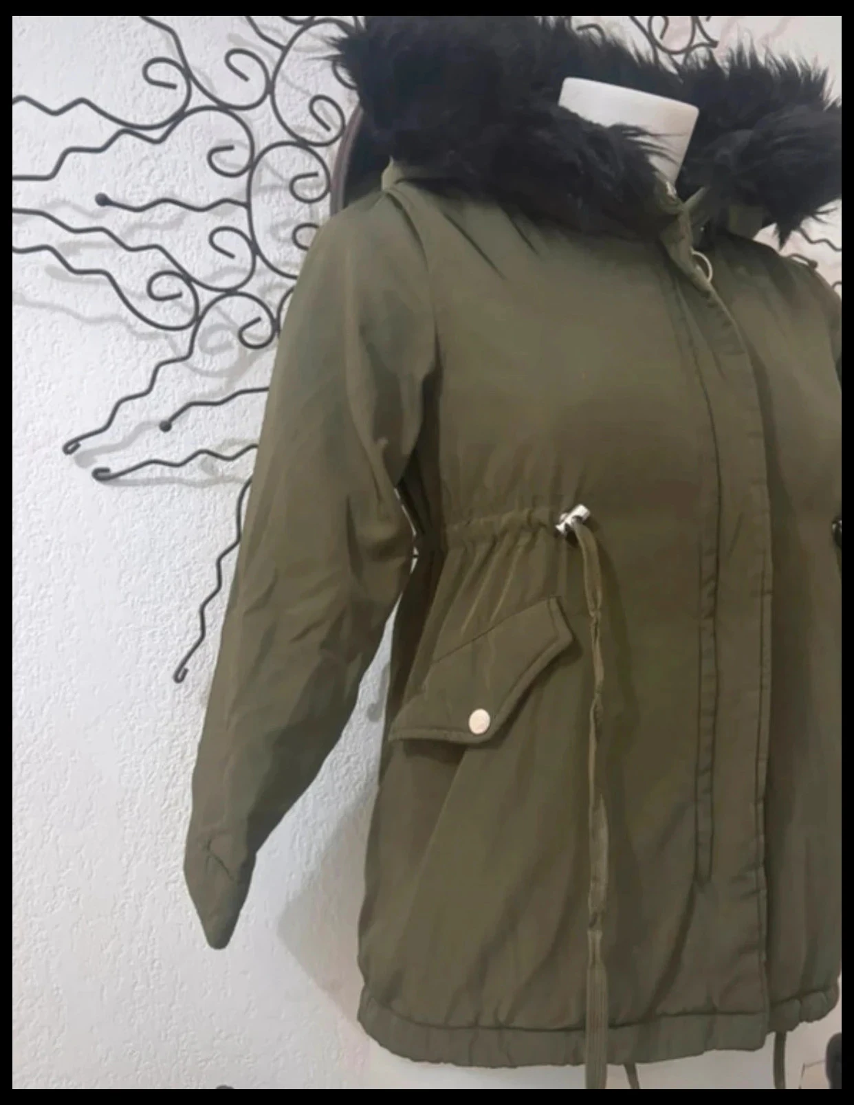 Don't Call Me Jennyfer Parka (Don’t Call Me) Khaki with Lined Hood – Size XXS – photo 3